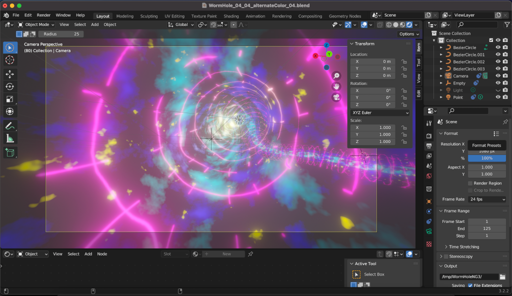 3D Effects (Wormholes rendered) | DaVe's github pages