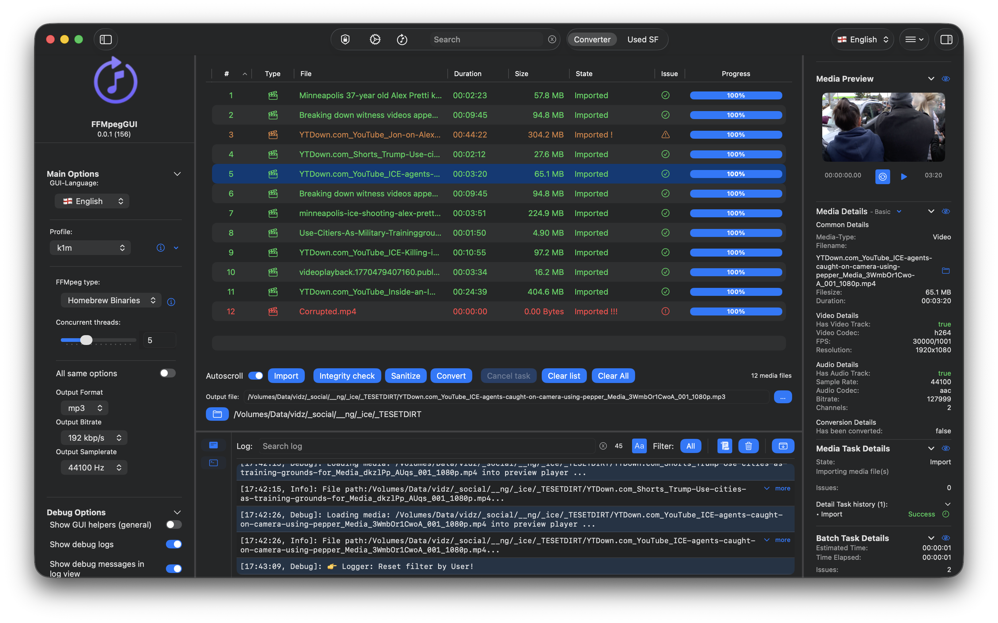 FFMpegGUI for macOS