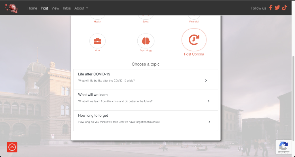 Add a new feedback - Categories